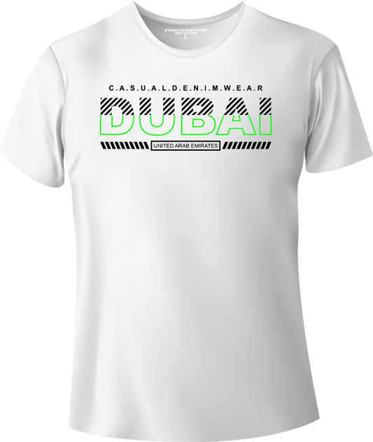 Dubai Casual Denim Wear T-Shirt | Gift / Souvenir Unisex Tee for Men, Women & Kids D-147