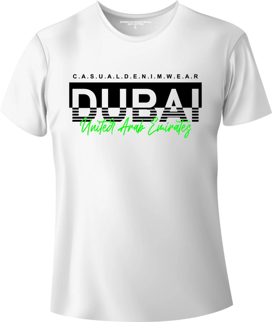 Dubai Casual Denim Wear T-Shirt | Gift / Souvenir Unisex Tee for Men, Women & Kids D-157