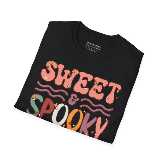 Sweet & Spooky T-Shirt – Cute Halloween Graphic Tee – Aesthetic Fall Shirt
