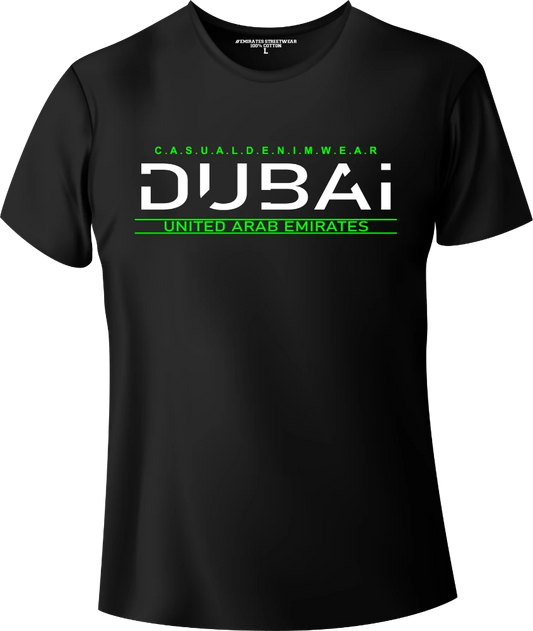 Dubai Casual Denim Wear T-Shirt | Gift / Souvenir Unisex Tee for Men, Women & Kids D-151