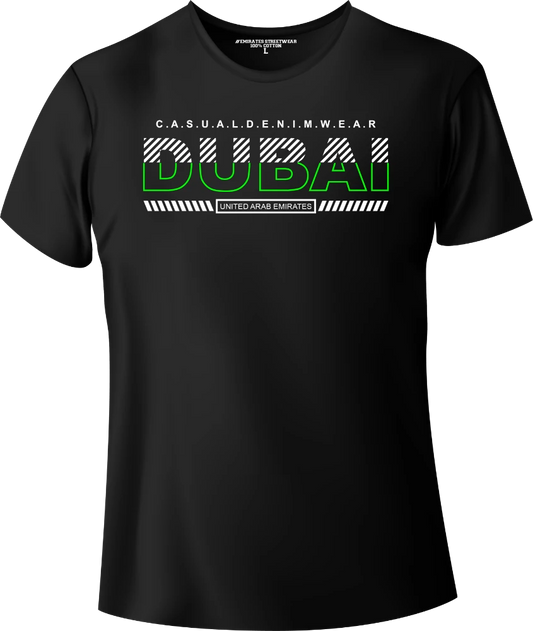Dubai Casual Denim Wear T-Shirt | Gift / Souvenir Unisex Tee for Men, Women & Kids D-147