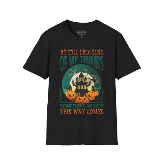 By The Pricking Of My Thumbs T-Shirt – Witchy Halloween Graphic Tee – Shakespeare Inspired Spooky Shirt