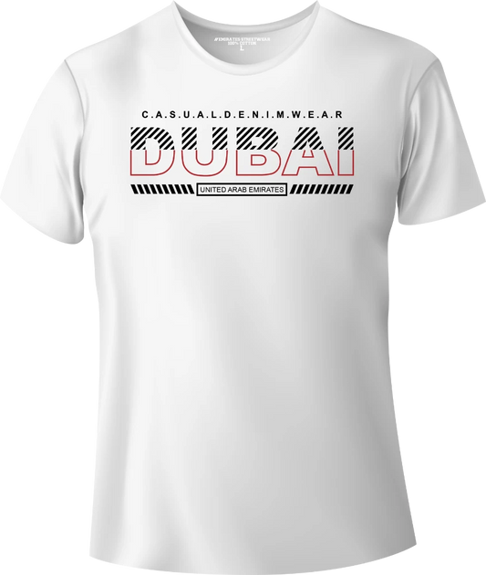 Dubai Casual Denim Wear T-Shirt | Gift / Souvenir Unisex Tee for Men, Women & Kids D-147