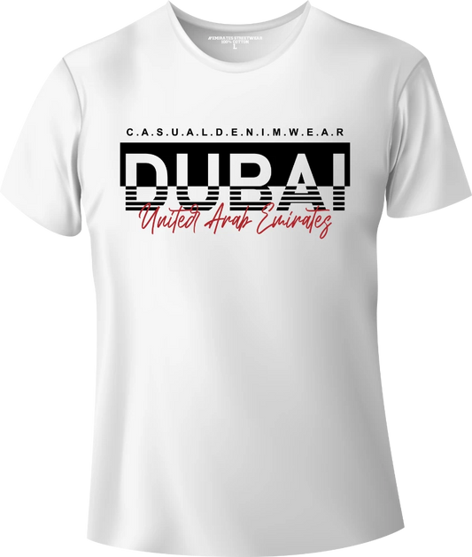 Dubai Casual Denim Wear T-Shirt | Gift / Souvenir Unisex Tee for Men, Women & Kids D-157