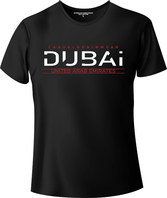 Dubai Casual Denim Wear T-Shirt | Gift / Souvenir Unisex Tee for Men, Women & Kids D-151
