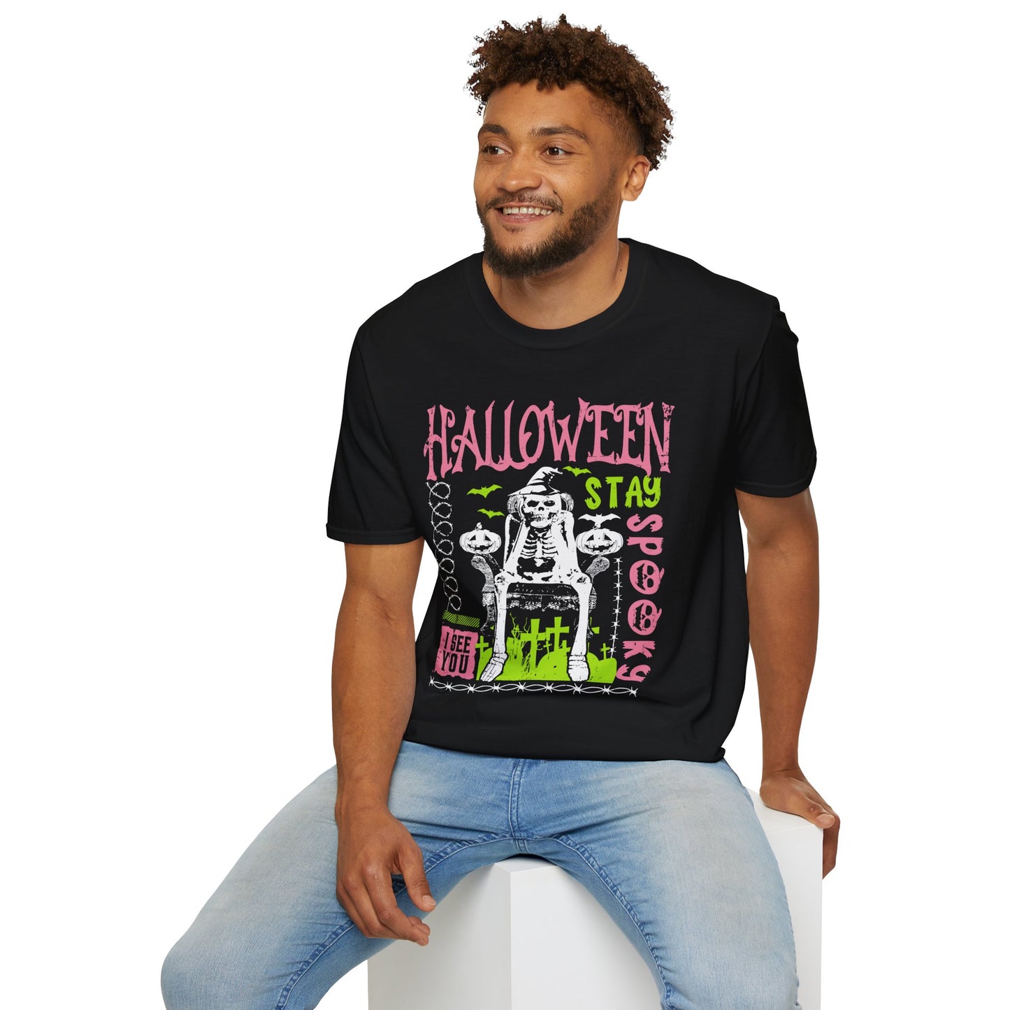 Stay Spooky I See You T-Shirt – Funny Halloween Graphic Tee – Spooky Holiday Shirt