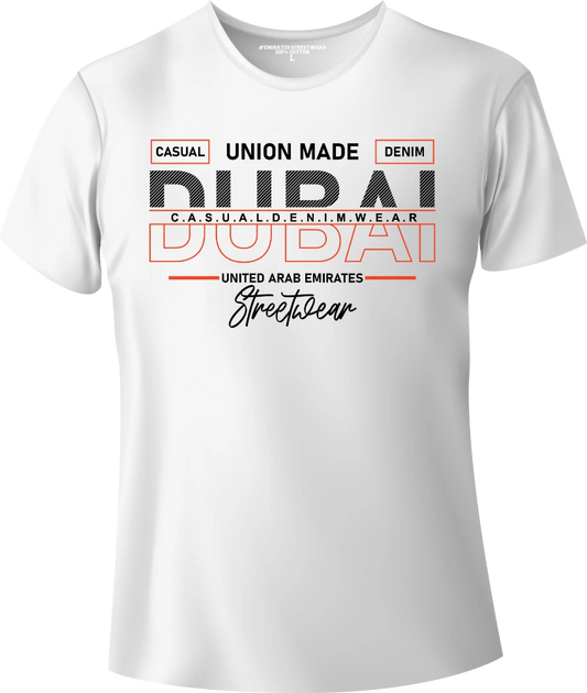 Dubai UAE Streetwear Gift T-Shirt | Souvenir Unisex Tee for Men, Women & Kids D-011