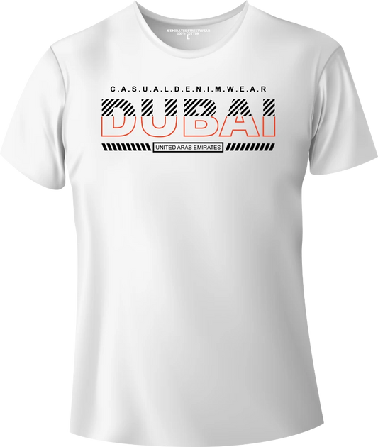 Dubai Casual Denim Wear T-Shirt | Gift / Souvenir Unisex Tee for Men, Women & Kids D-147
