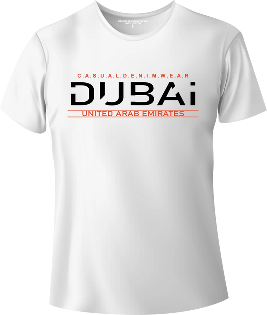 Dubai Casual Denim Wear T-Shirt | Gift / Souvenir Unisex Tee for Men, Women & Kids D-151
