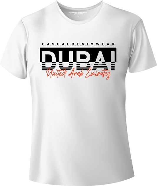 Dubai Casual Denim Wear T-Shirt | Gift / Souvenir Unisex Tee for Men, Women & Kids D-157