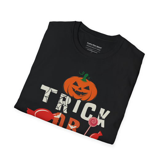 Trick or Teach T-Shirt – Funny Halloween Teacher Graphic Tee – Spooky School Shirt