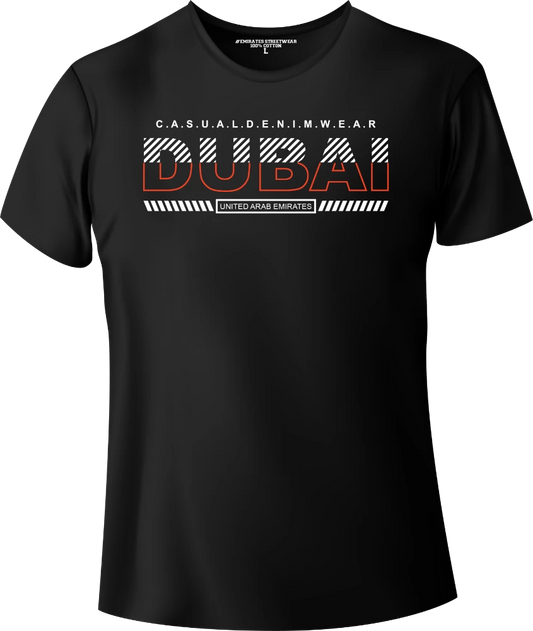 Dubai Casual Denim Wear T-Shirt | Gift / Souvenir Unisex Tee for Men, Women & Kids D-147