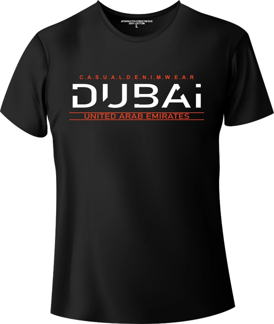Dubai Casual Denim Wear T-Shirt | Gift / Souvenir Unisex Tee for Men, Women & Kids D-151