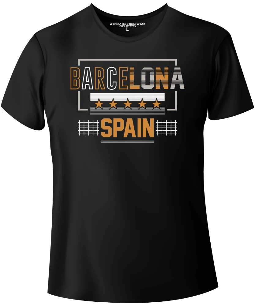 Barcelona Spain – World-Famous City T-Shirt for Men, Women, or Kids, Unisex Tee