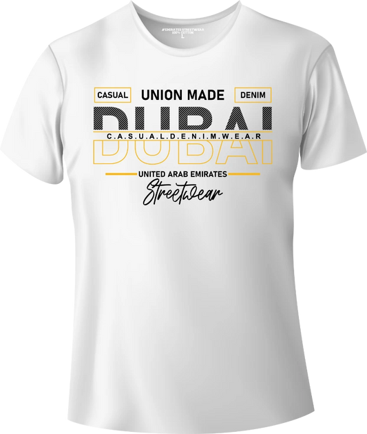 Dubai UAE Streetwear Gift T-Shirt | Souvenir Unisex Tee for Men, Women & Kids D-011