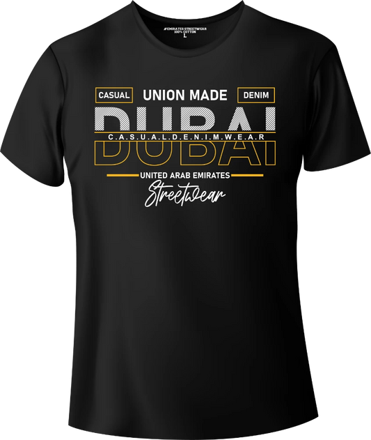 Dubai UAE Streetwear Gift T-Shirt | Souvenir Unisex Tee for Men, Women & Kids D-011