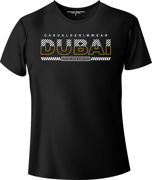 Dubai Casual Denim Wear T-Shirt | Gift / Souvenir Unisex Tee for Men, Women & Kids D-147