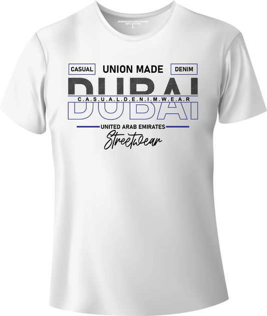 Dubai UAE Streetwear Gift T-Shirt | Souvenir Unisex Tee for Men, Women & Kids D-011