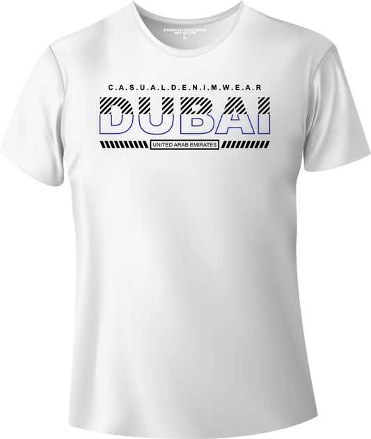 Dubai Casual Denim Wear T-Shirt | Gift / Souvenir Unisex Tee for Men, Women & Kids D-147