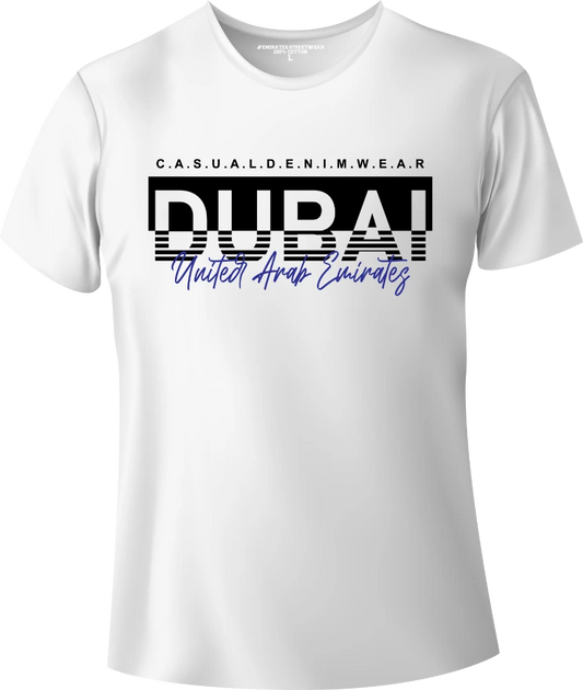 Dubai Casual Denim Wear T-Shirt | Gift / Souvenir Unisex Tee for Men, Women & Kids D-157
