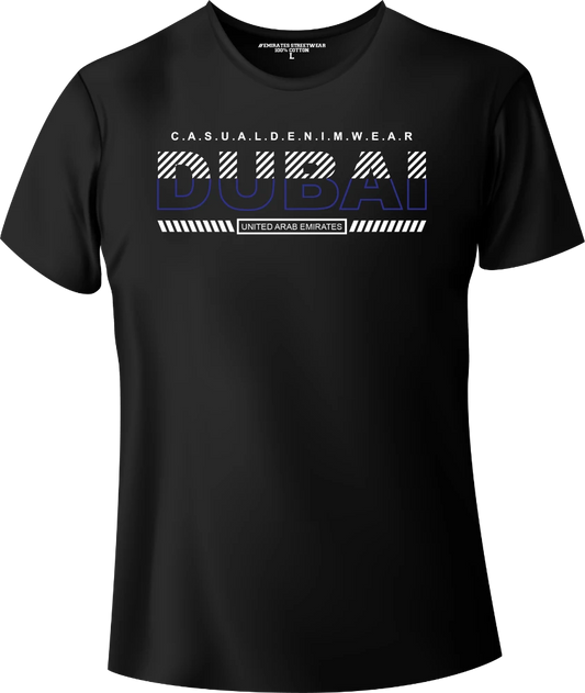 Dubai Casual Denim Wear T-Shirt | Gift / Souvenir Unisex Tee for Men, Women & Kids D-147
