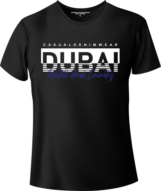 Dubai Casual Denim Wear T-Shirt | Gift / Souvenir Unisex Tee for Men, Women & Kids D-157