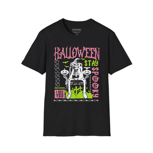 Stay Spooky I See You T-Shirt – Funny Halloween Graphic Tee – Spooky Holiday Shirt