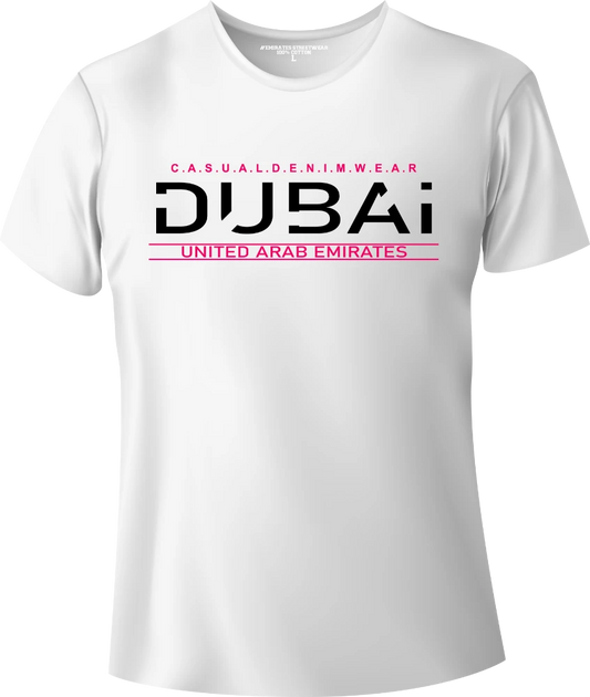 Dubai Casual Denim Wear T-Shirt | Gift / Souvenir Unisex Tee for Men, Women & Kids D-151