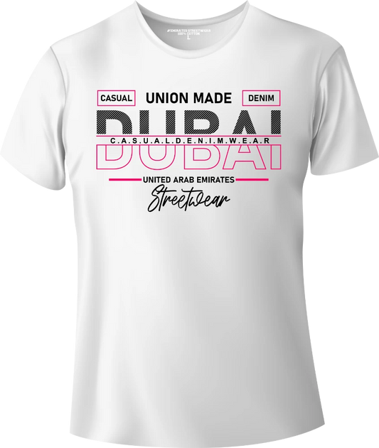 Dubai UAE Streetwear Gift T-Shirt | Souvenir Unisex Tee for Men, Women & Kids D-011
