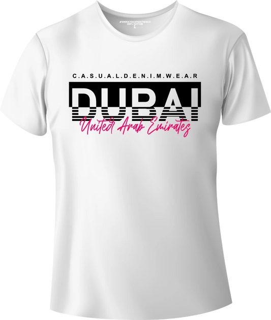 Dubai Casual Denim Wear T-Shirt | Gift / Souvenir Unisex Tee for Men, Women & Kids D-157