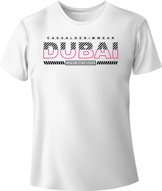 Dubai Casual Denim Wear T-Shirt | Gift / Souvenir Unisex Tee for Men, Women & Kids D-147