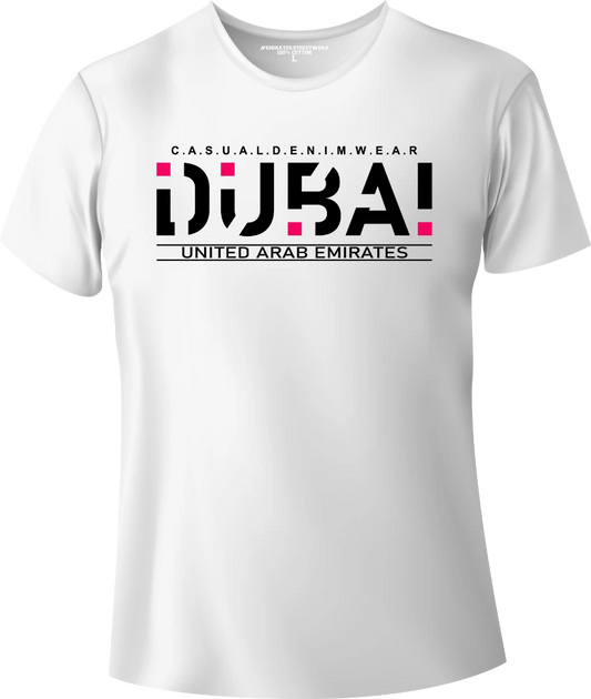 Dubai Casual Denim Wear T-Shirt | Gift / Souvenir Unisex Tee for Men, Women & Kids D-153