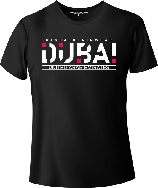 Dubai Casual Denim Wear T-Shirt | Gift / Souvenir Unisex Tee for Men, Women & Kids D-153