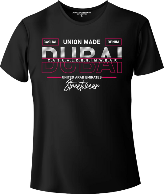 Dubai UAE Streetwear Gift T-Shirt | Souvenir Unisex Tee for Men, Women & Kids D-011