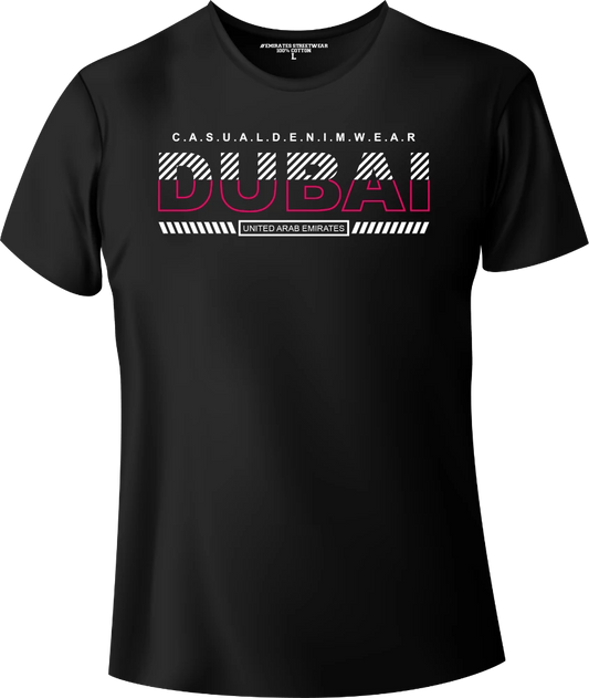 Dubai Casual Denim Wear T-Shirt | Gift / Souvenir Unisex Tee for Men, Women & Kids D-147