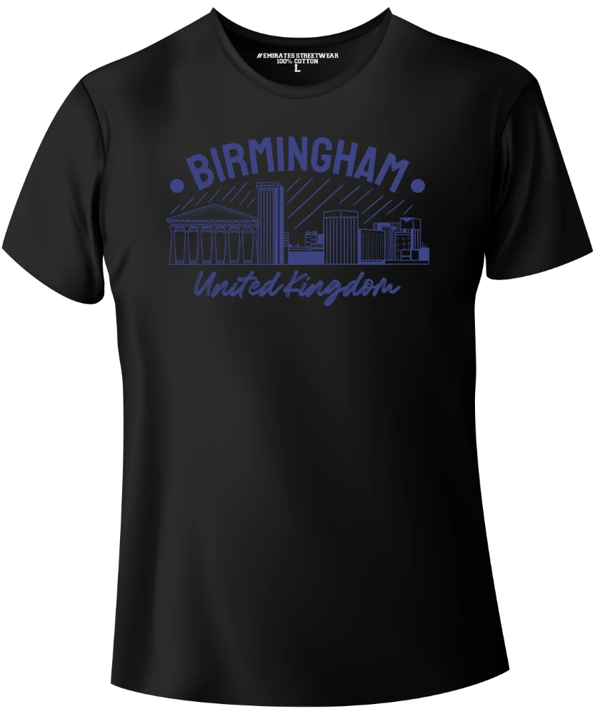 Birmingham UK – World-Famous City T-Shirt for Men, Women, or Kids, Unisex Tee