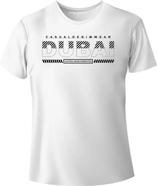 Dubai Casual Denim Wear T-Shirt | Gift / Souvenir Unisex Tee for Men, Women & Kids D-147