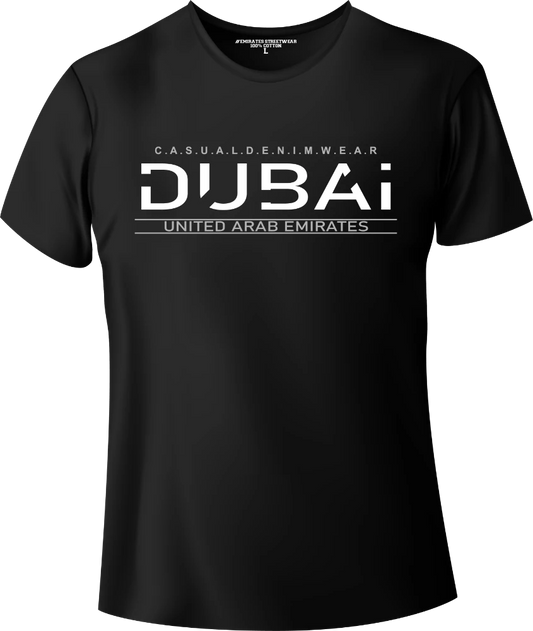 Dubai Casual Denim Wear T-Shirt | Gift / Souvenir Unisex Tee for Men, Women & Kids D-151