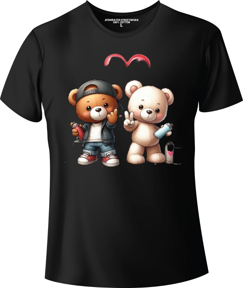 Cool Hip Hop Teddy Bear Graphic Tee