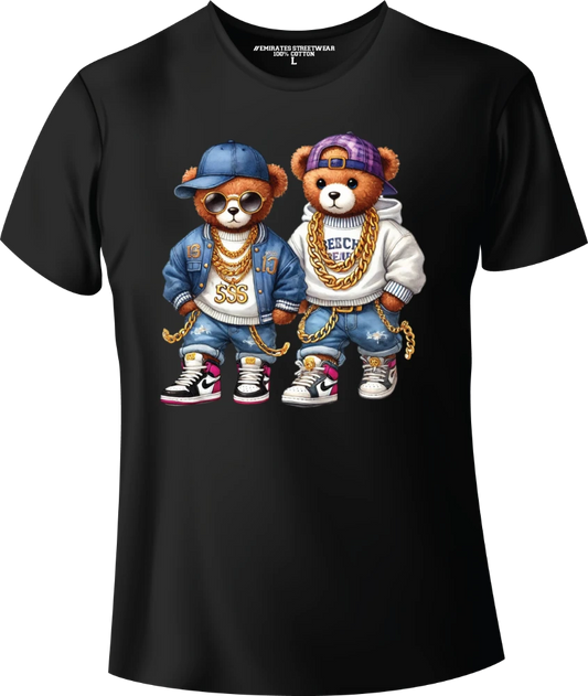 Cool Hip Hop Teddy Bear Graphic Tee