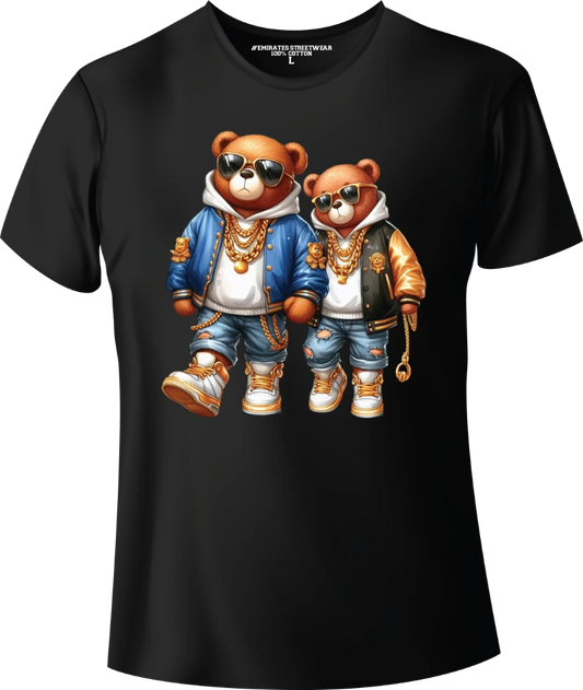 Cool Hip Hop Teddy Bear Graphic Tee