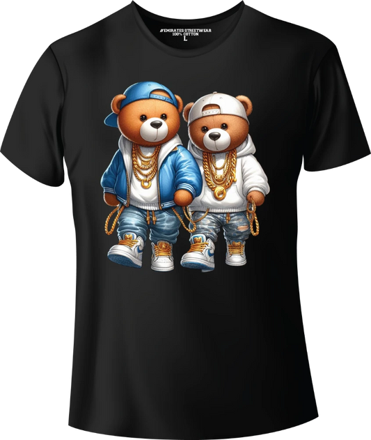 Cool Hip Hop Teddy Bear Graphic Tee