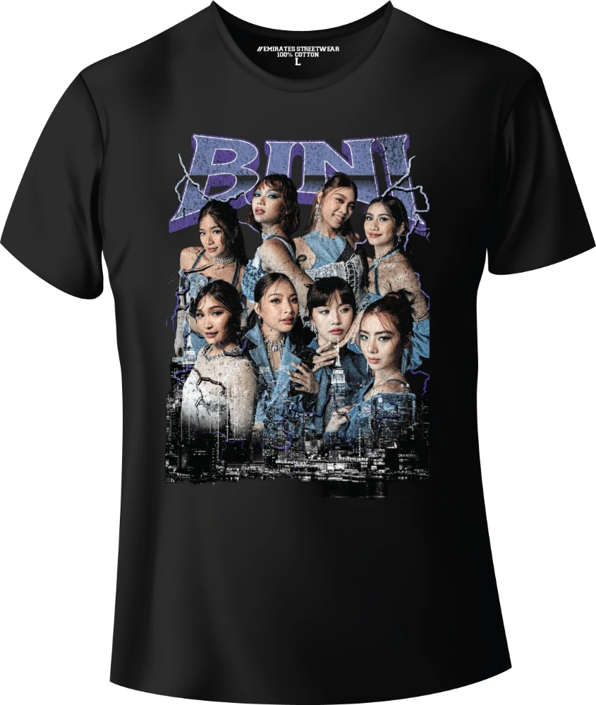 Bini, Filipino Girl Group, Unisex Graphic T-Shirt, 100% Cotton, D-0018