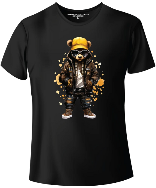 Cool Hip Hop Teddy Bear Graphic Tee