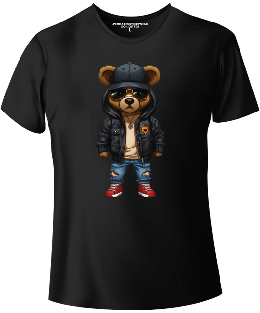 Cool Hip Hop Teddy Bear Graphic Tee
