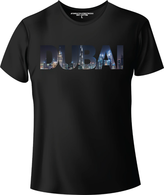 Dubai Downtown By Night, Souvenir/Gift T-Shirt for Men or Women, Unisex T-Shirt, D-001