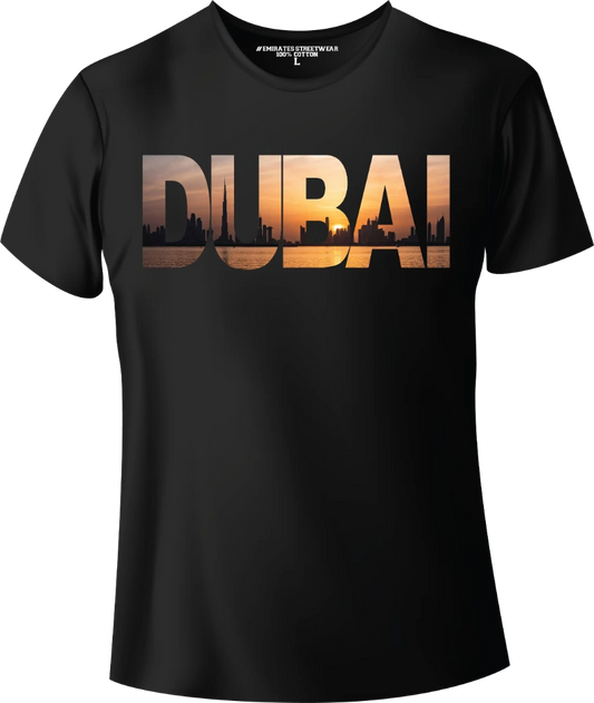 Dubai Skyline Sunset, Souvenir/Gift T-Shirt for Men or Women, Unisex T-Shirt, D-108