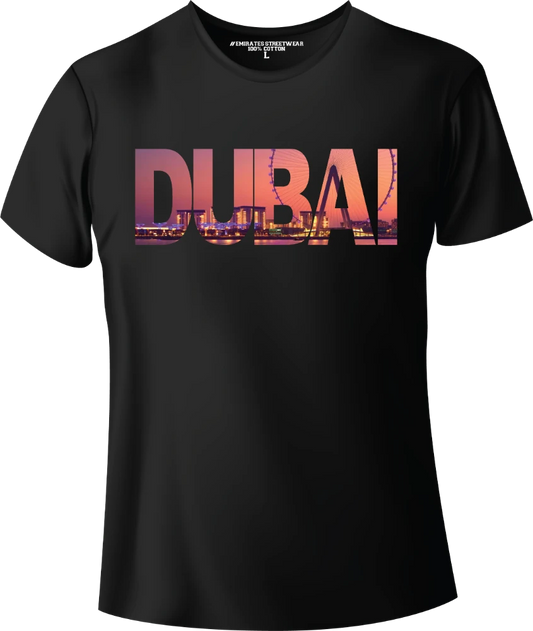 Dubai Blue Water Sunset, Souvenir/Gift T-Shirt for Men or Women, Unisex T-Shirt, D-111